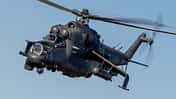 Mi-24, Mil, Ungarn, Mi-24P, Hind, Kampfhubschrauber Mil Mi-24P der ungarischen Luftwaffe im Einsatz.