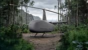 Robinson, R66, Turbinetruck, US Marine Corps R66 Turbinetruck auf Waldlichtung (Montage)