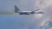 Frisch modernisierte Tu-160M (08-04) fliegt in Russland. Frisch modernisierte Tu-160M (08-04) fliegt in Russland.