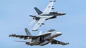 EA-18G, Growler, Demo Zwei EA-18G bei Demo-Vorführung