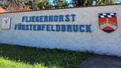 Fliegerhorst Fürstenfeldbruck Schild am Eingang