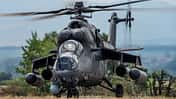 Mi-35M aus Serbien, bulgarische MiG-29 und andere Fluggeräte bei der Übung Thracian Blade 2026 in Bulgarien.