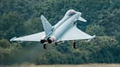 Eurofighter Tranche 4 beim Erstflug in Manching.