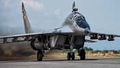 MiG-29 der bulgarischen Luftwaffe in Aktion.