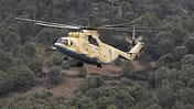 Algerische Mil Mi-26 im Einsatz gegen Waldbrände.