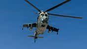 US Marines im Training - kämpfend gegen eine Mi-24D.