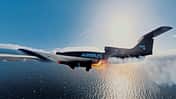 Airbus U680 Bird of Prey beim Abfeuern eines Miniflugkörpers