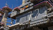 Detail Abschussmarkierungen an USS Abraham Lincoln 
