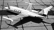 Historische Aufnahme des HFB 320 Hansa Jet des Hamburger Flugzeugbaus