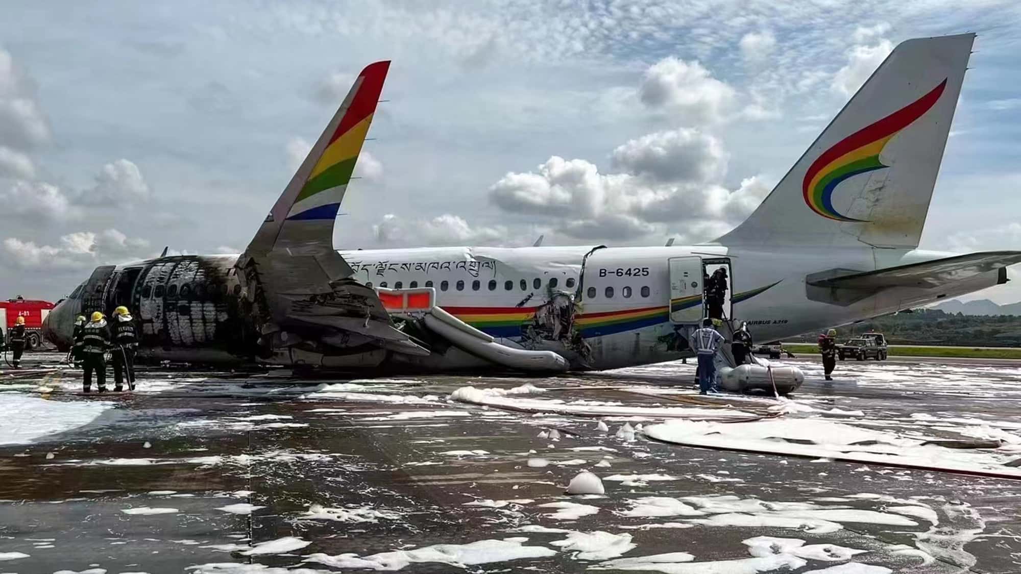 Beim Start verunglückt: Dieser Airbus A319 ist jetzt Schrott